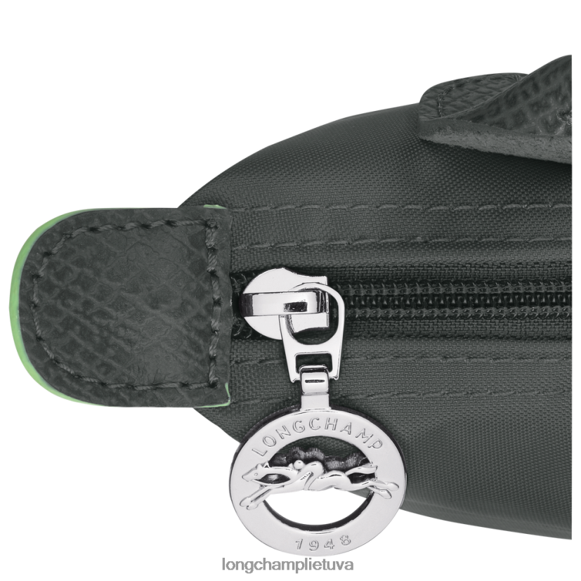 Longchamp le pliage žalias maišelis su rankena grafitas moterys odos gaminiai X6B2TB672