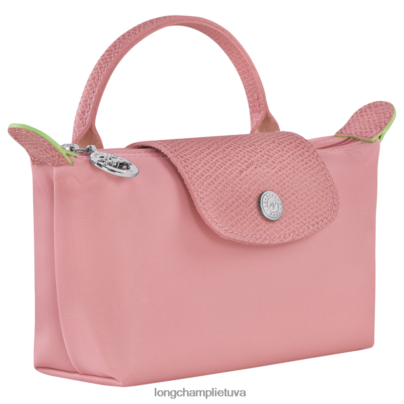 Longchamp le pliage žalias maišelis su rankena žiedlapis rožinis moterys odos gaminiai X6B2TB675