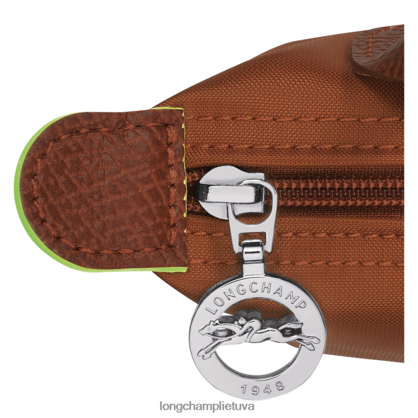 Longchamp le pliage žalias maišelis su rankena konjako moterys odos gaminiai X6B2TB671