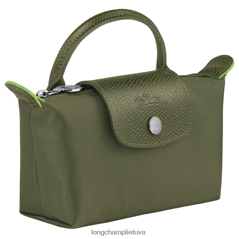 Longchamp le pliage žalias maišelis su rankena miškas moterys odos gaminiai X6B2TB670