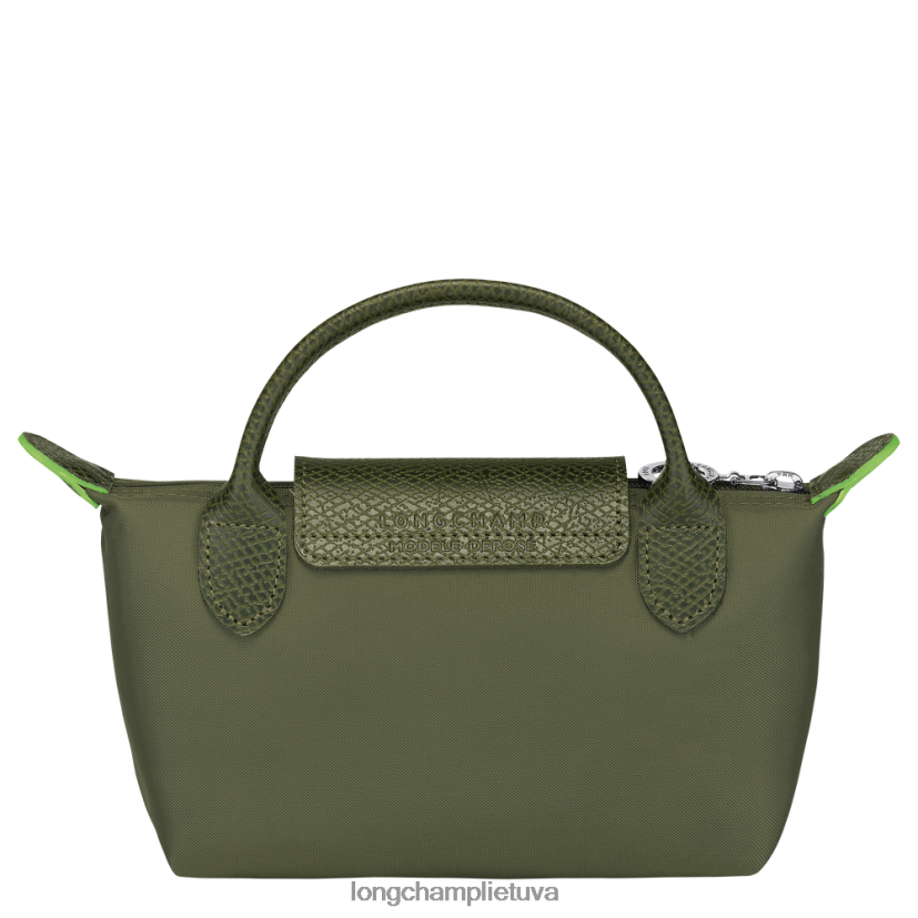 Longchamp le pliage žalias maišelis su rankena miškas moterys odos gaminiai X6B2TB670