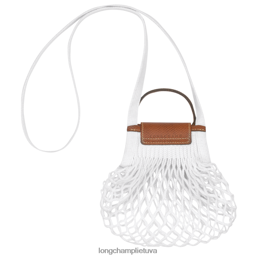Longchamp le pliage filė tinklinis maišelis ekru moterys odos gaminiai X6B2TB19