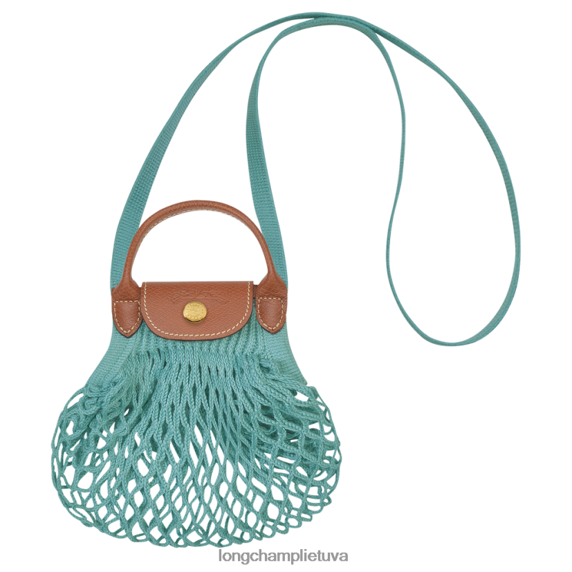 Longchamp le pliage filė tinklinis maišelis lagūnos moterys odos gaminiai X6B2TB219