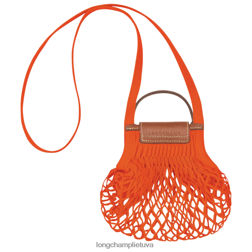 Longchamp le pliage filė tinklinis maišelis oranžinė moterys odos gaminiai X6B2TB6