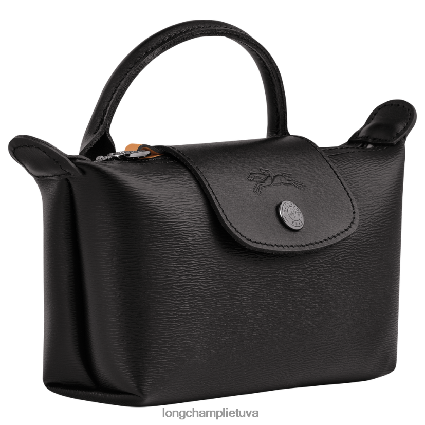 Longchamp le pliage miesto maišelis su rankena juodas moterys odos gaminiai X6B2TB678