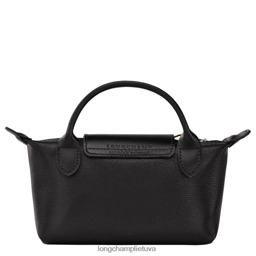 Longchamp le pliage miesto maišelis su rankena juodas moterys odos gaminiai X6B2TB678