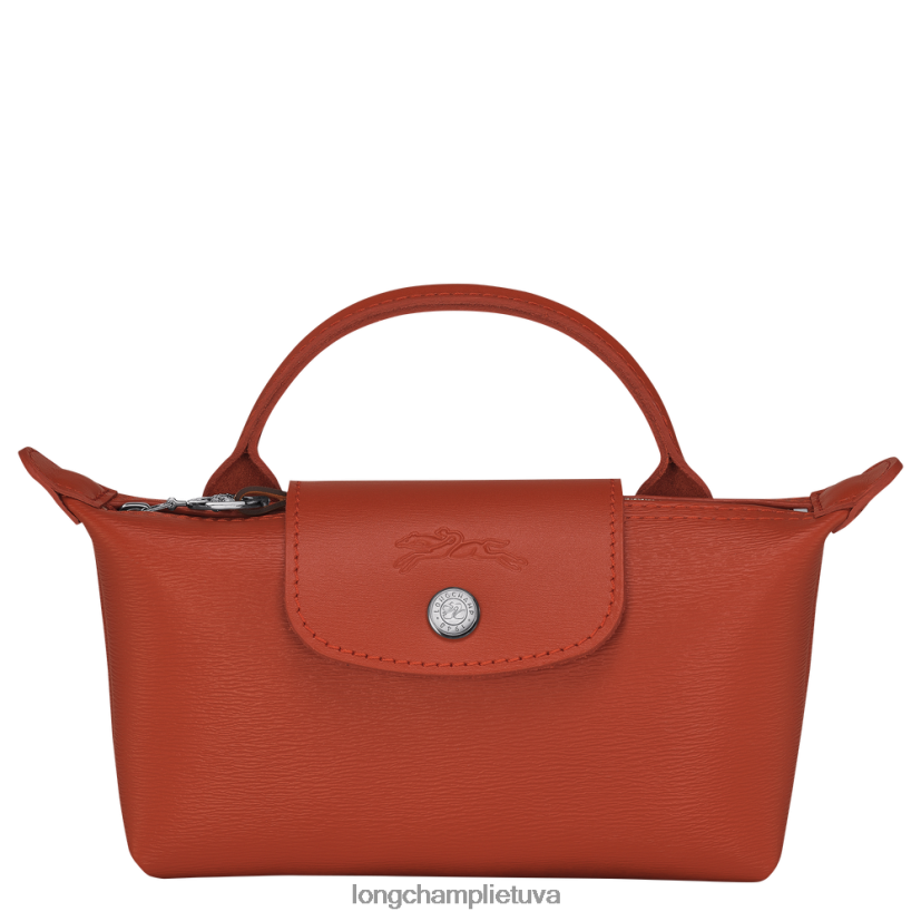 Longchamp le pliage miesto maišelis su rankena terakotos moterys odos gaminiai X6B2TB679