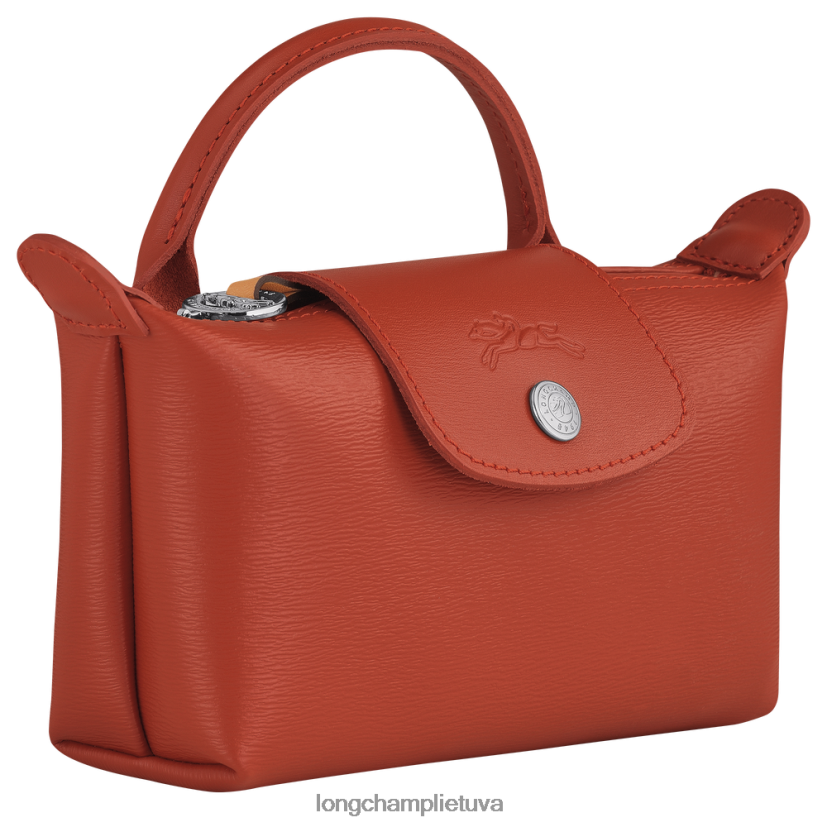 Longchamp le pliage miesto maišelis su rankena terakotos moterys odos gaminiai X6B2TB679