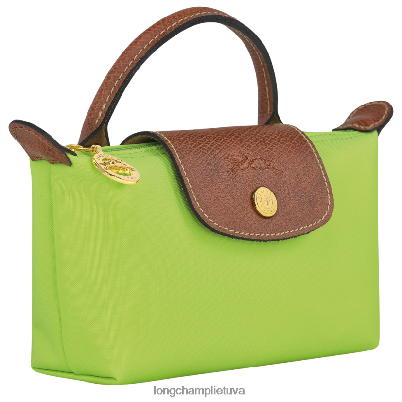 Longchamp le pliage originalus maišelis su rankena žalia šviesa moterys odos gaminiai X6B2TB663