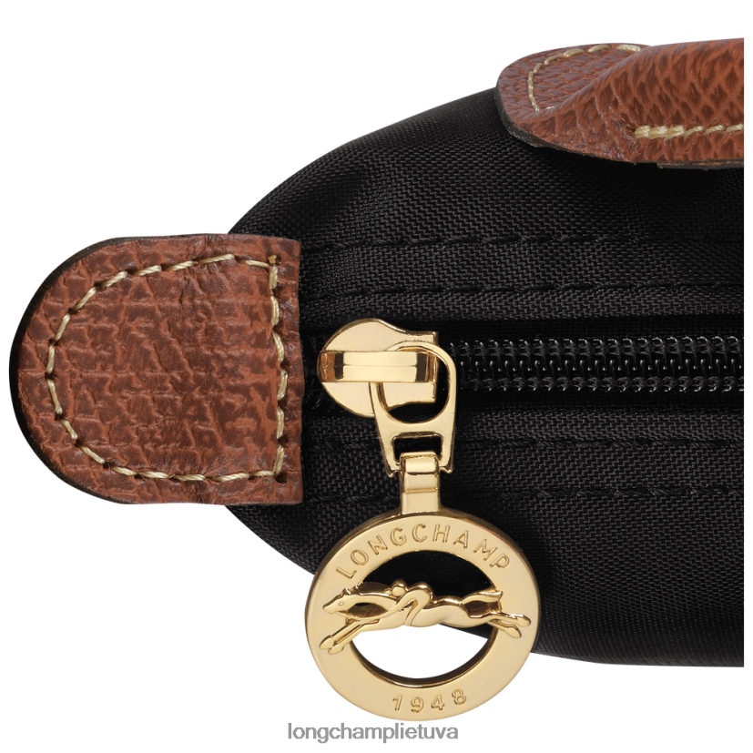 Longchamp le pliage originalus maišelis su rankena juodas moterys odos gaminiai X6B2TB662