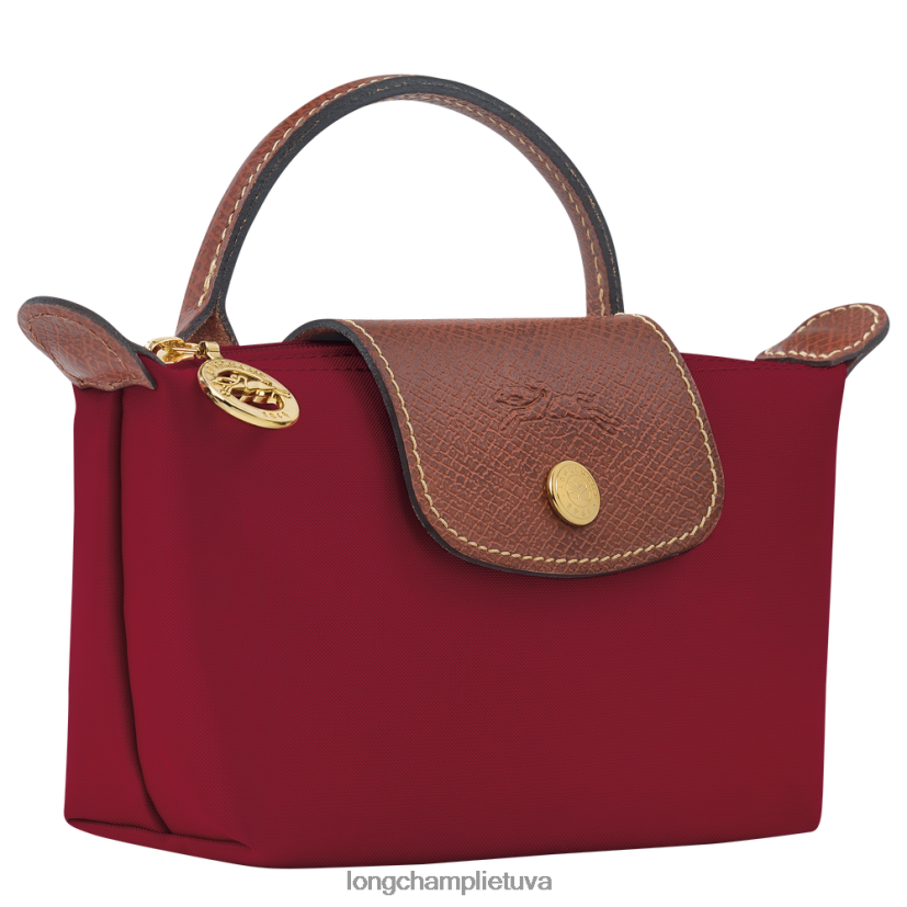 Longchamp le pliage originalus maišelis su rankena raudona moterys odos gaminiai X6B2TB664