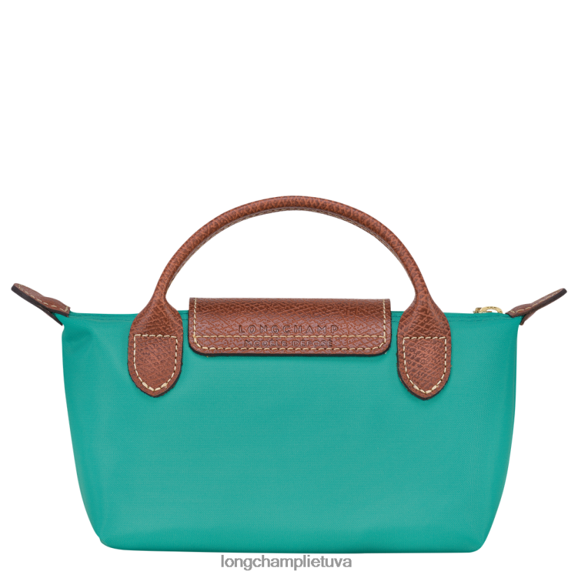 Longchamp le pliage originalus maišelis su rankena turkis moterys odos gaminiai X6B2TB666