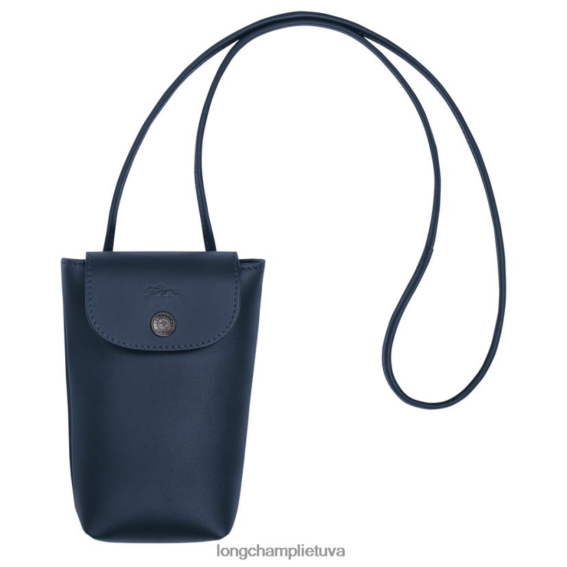 Longchamp le pliage xtra telefono dėklas su odiniais nėriniais karinis jūrų laivynas moterys odos gaminiai X6B2TB720