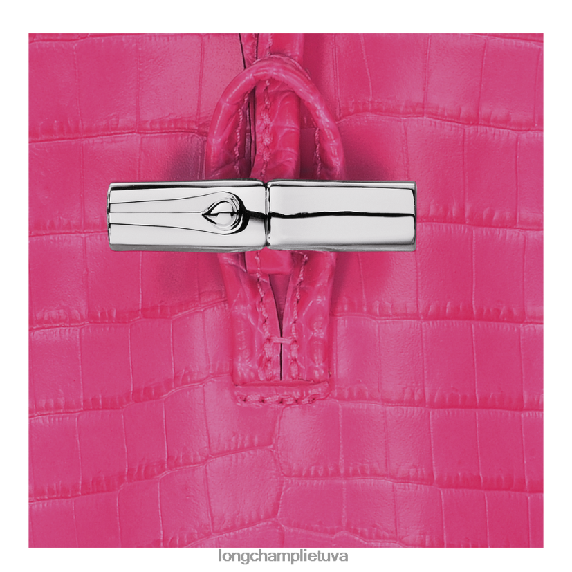 Longchamp roseau croco telefono dėklas su nėriniais fuksija moterys odos gaminiai X6B2TB689
