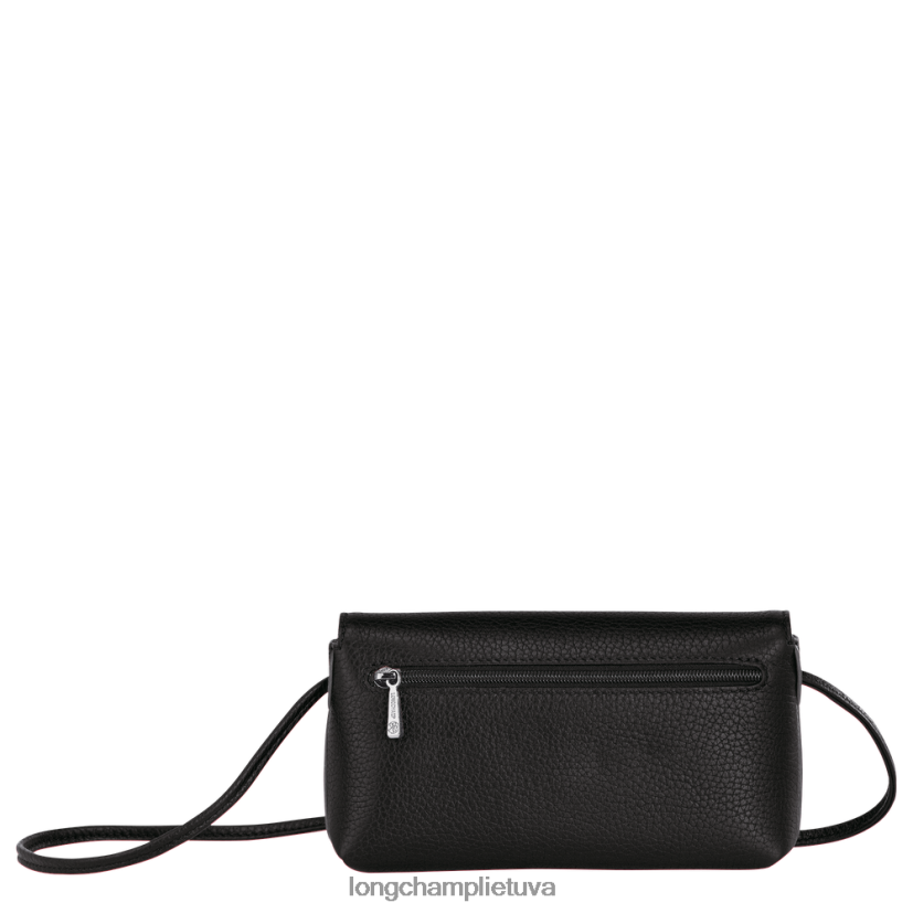 Longchamp roseau esminė sankaba juodas moterys odos gaminiai X6B2TB9