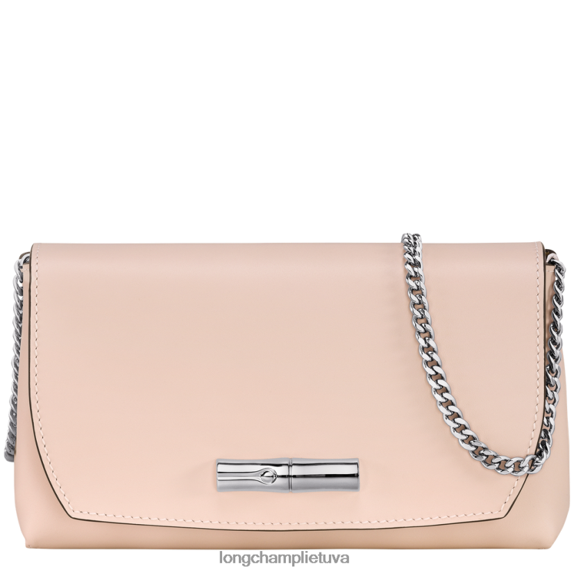 Longchamp roseau sankaba blyškiai rožinė moterys odos gaminiai X6B2TB249
