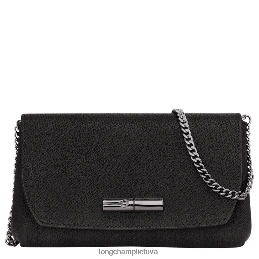 Longchamp roseau sankaba juodas moterys odos gaminiai X6B2TB250