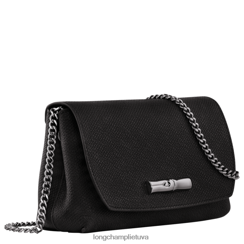 Longchamp roseau sankaba juodas moterys odos gaminiai X6B2TB250