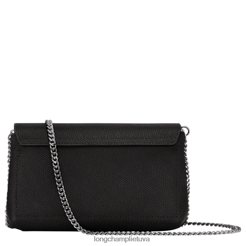 Longchamp roseau sankaba juodas moterys odos gaminiai X6B2TB250