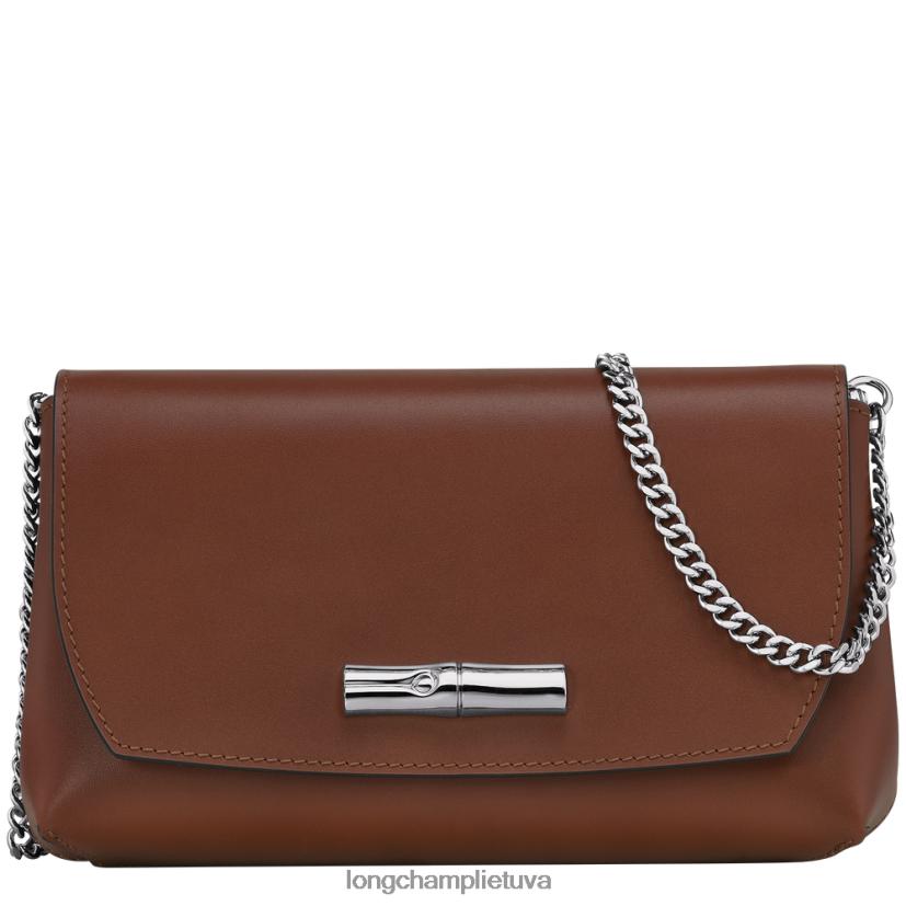 Longchamp roseau sankaba juodmedis moterys odos gaminiai X6B2TB247