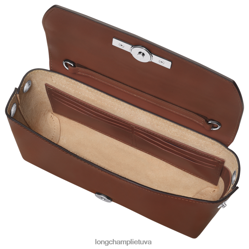 Longchamp roseau sankaba juodmedis moterys odos gaminiai X6B2TB247
