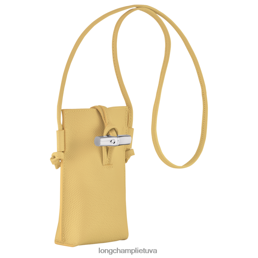 Longchamp roseau telefono dėklas su nėriniais kukurūzai moterys odos gaminiai X6B2TB685