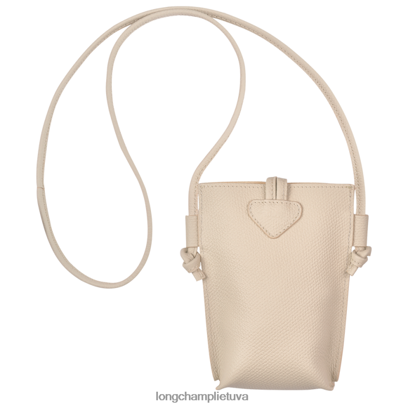 Longchamp roseau telefono dėklas su nėriniais popierius moterys odos gaminiai X6B2TB686