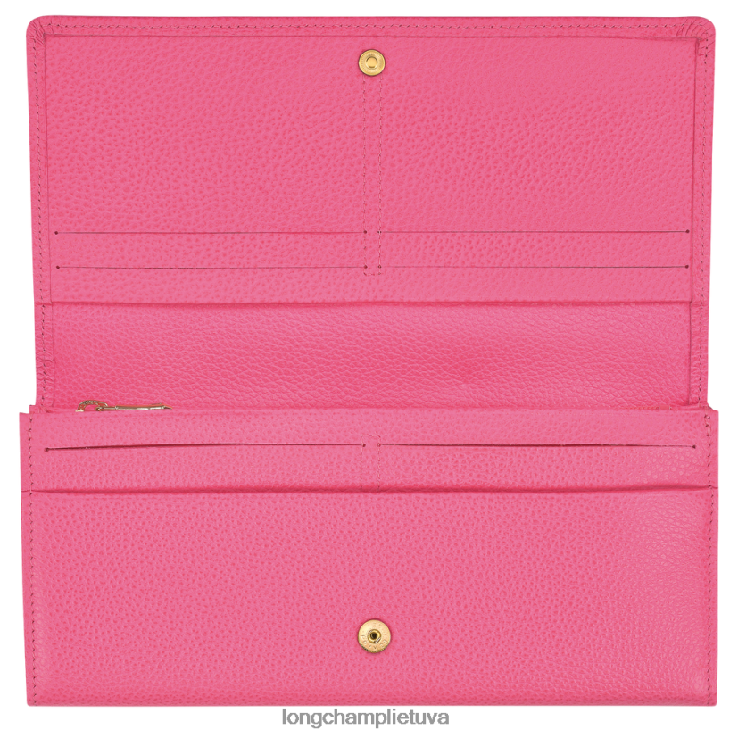 Longchamp le foulonne kontinentinė piniginė saldainiai moterys odos gaminiai X6B2TB607