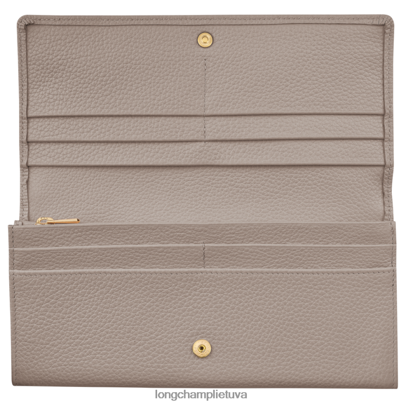 Longchamp le foulonne kontinentinė piniginė vėžlys moterys odos gaminiai X6B2TB606