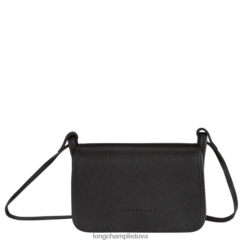 Longchamp le foulonne piniginė ant grandinėlės juodas moterys odos gaminiai X6B2TB327