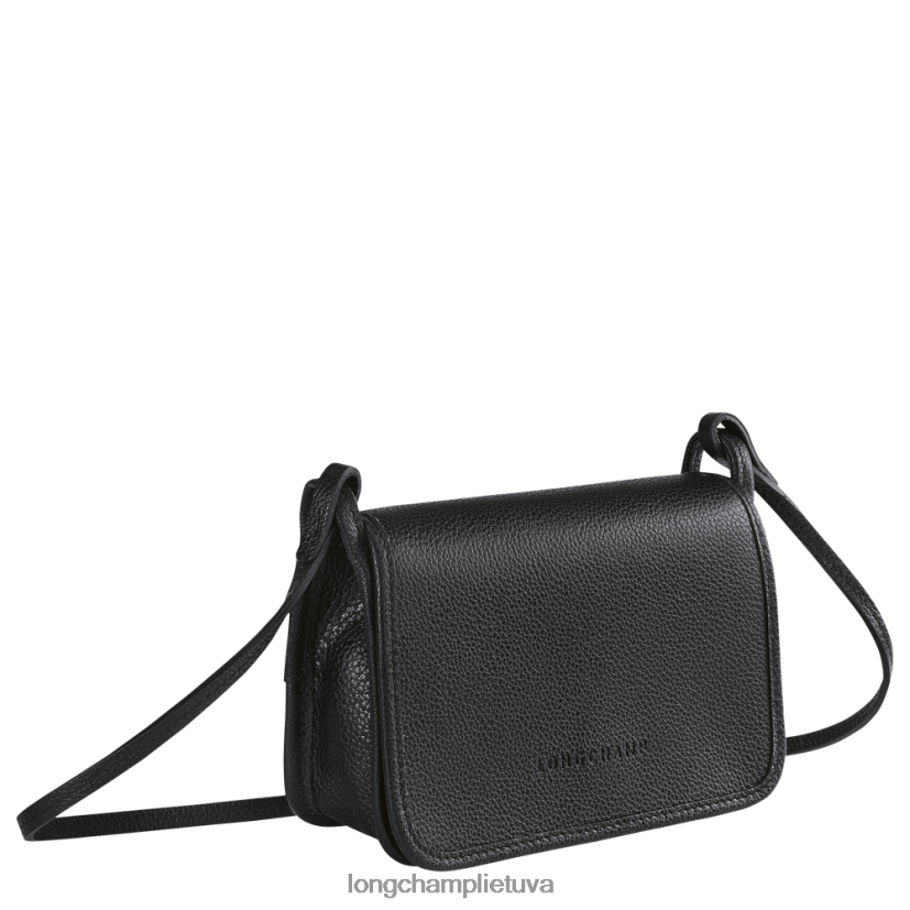 Longchamp le foulonne piniginė ant grandinėlės juodas moterys odos gaminiai X6B2TB327