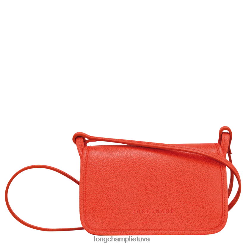 Longchamp le foulonne piniginė ant grandinėlės oranžinė moterys odos gaminiai X6B2TB328