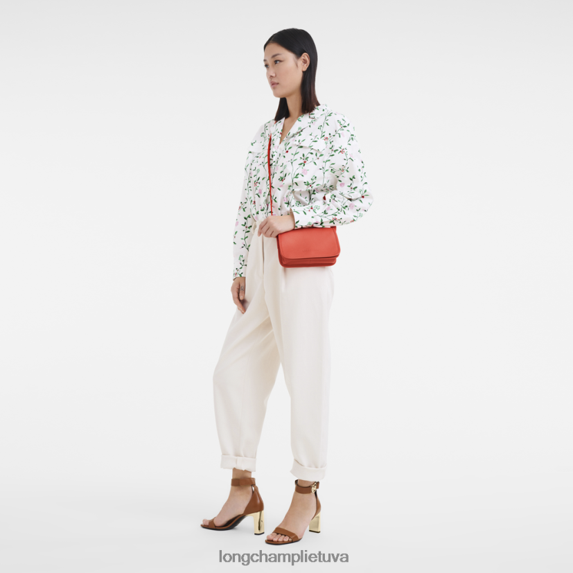 Longchamp le foulonne piniginė ant grandinėlės oranžinė moterys odos gaminiai X6B2TB328