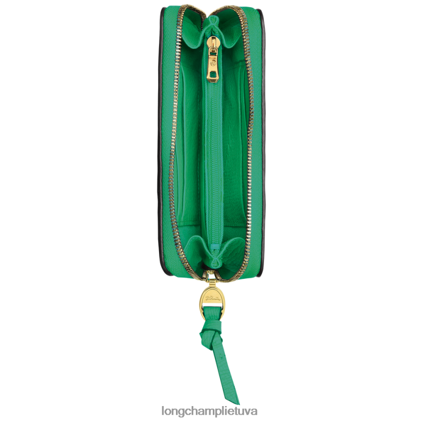 Longchamp pašto dėžutės piniginė žolė / žalia šviesa moterys odos gaminiai X6B2TB617