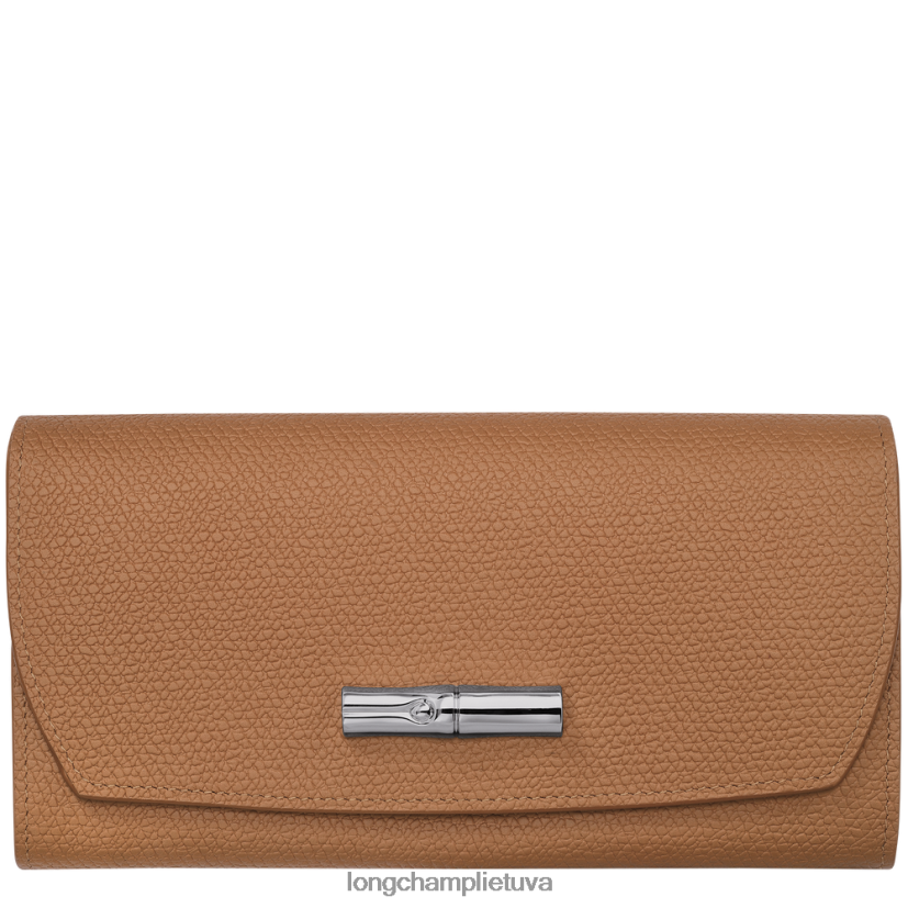 Longchamp roseau kontinentinė piniginė natūralus moterys odos gaminiai X6B2TB588