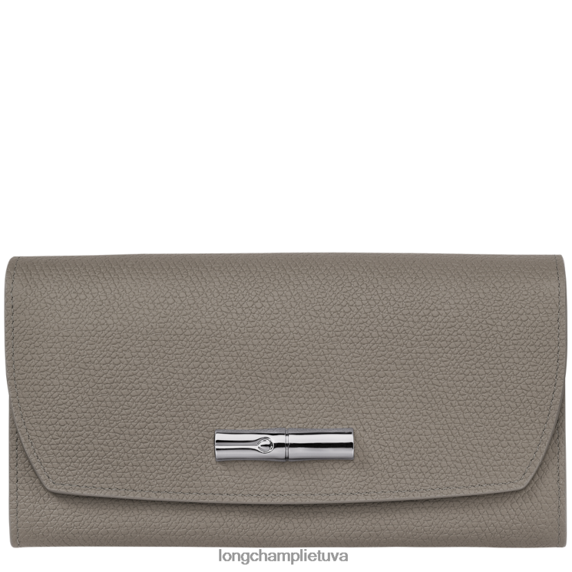 Longchamp roseau kontinentinė piniginė vėžlys moterys odos gaminiai X6B2TB592