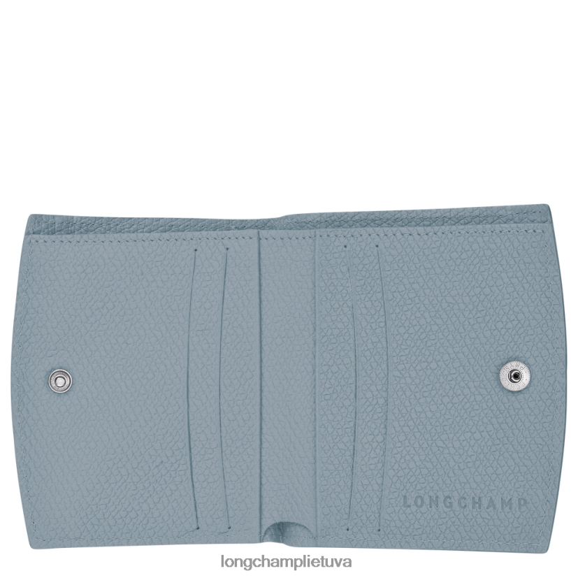 Longchamp roseau piniginė debesėlis mėlynas moterys odos gaminiai X6B2TB585