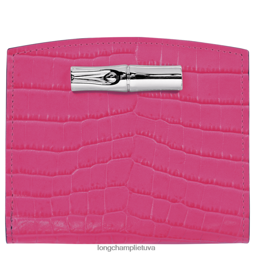 Longchamp roseau piniginė fuksija moterys odos gaminiai X6B2TB593