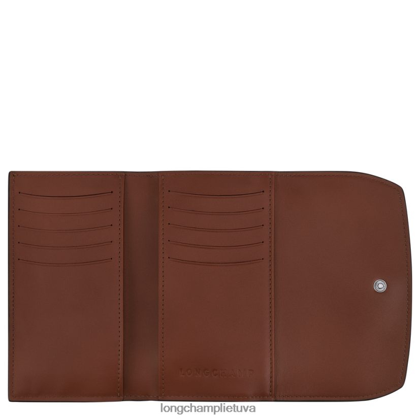 Longchamp roseau piniginė juodmedis moterys odos gaminiai X6B2TB562
