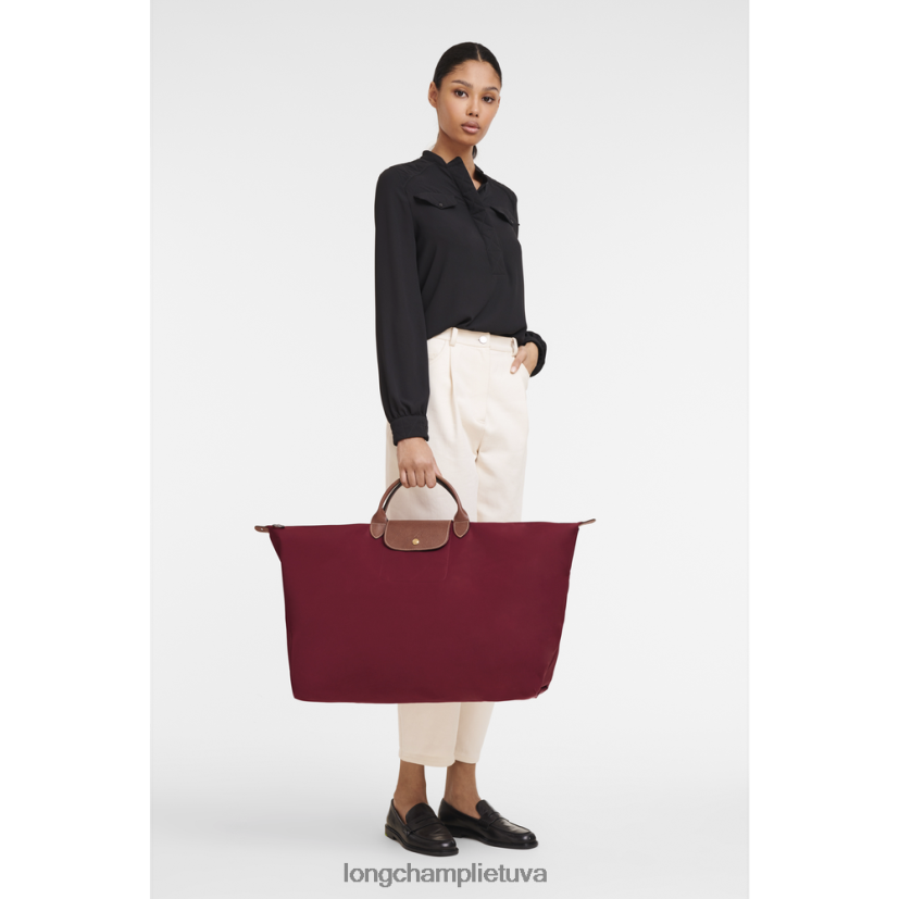 Longchamp le pliage originalus kelioninis krepšys raudona vyrų krepšiai X6B2TB814