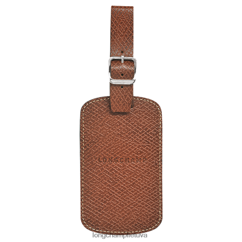 Longchamp Boksfordo bagažo etiketė rudas vyrų priedai X6B2TB857