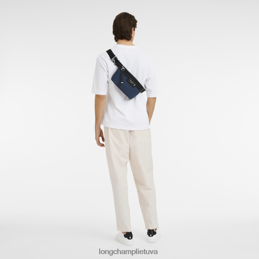 Longchamp le pliage energijos diržo krepšys karinis jūrų laivynas vyrų krepšiai X6B2TB462
