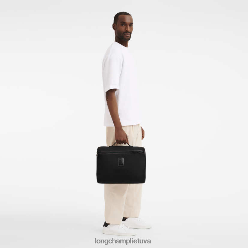 Longchamp Boksfordo portfelis juodas vyrų krepšiai X6B2TB1091