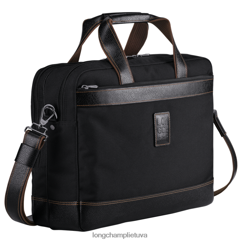 Longchamp Boksfordo portfelis juodas vyrų krepšiai X6B2TB1096