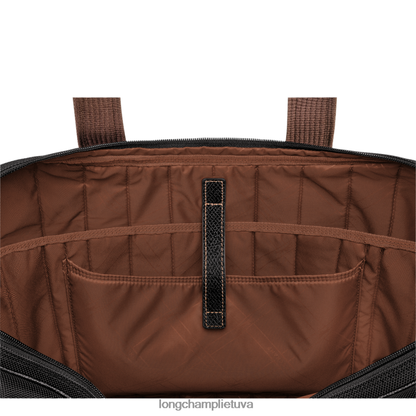 Longchamp Boksfordo portfelis juodas vyrų krepšiai X6B2TB1096