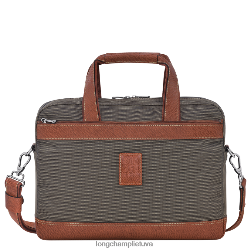 Longchamp Boksfordo portfelis rudas vyrų krepšiai X6B2TB1094