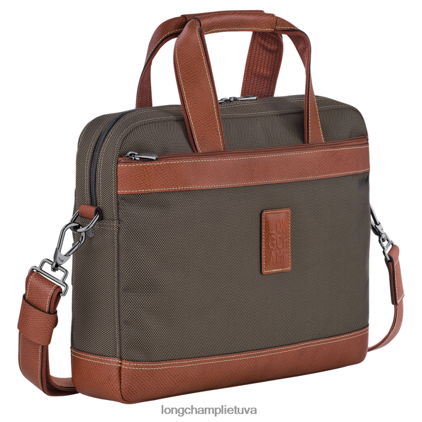 Longchamp Boksfordo portfelis rudas vyrų krepšiai X6B2TB1094