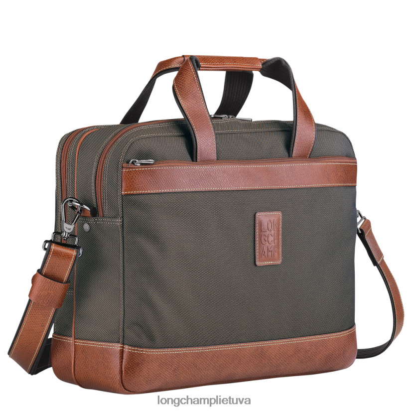 Longchamp Boksfordo portfelis rudas vyrų krepšiai X6B2TB1097