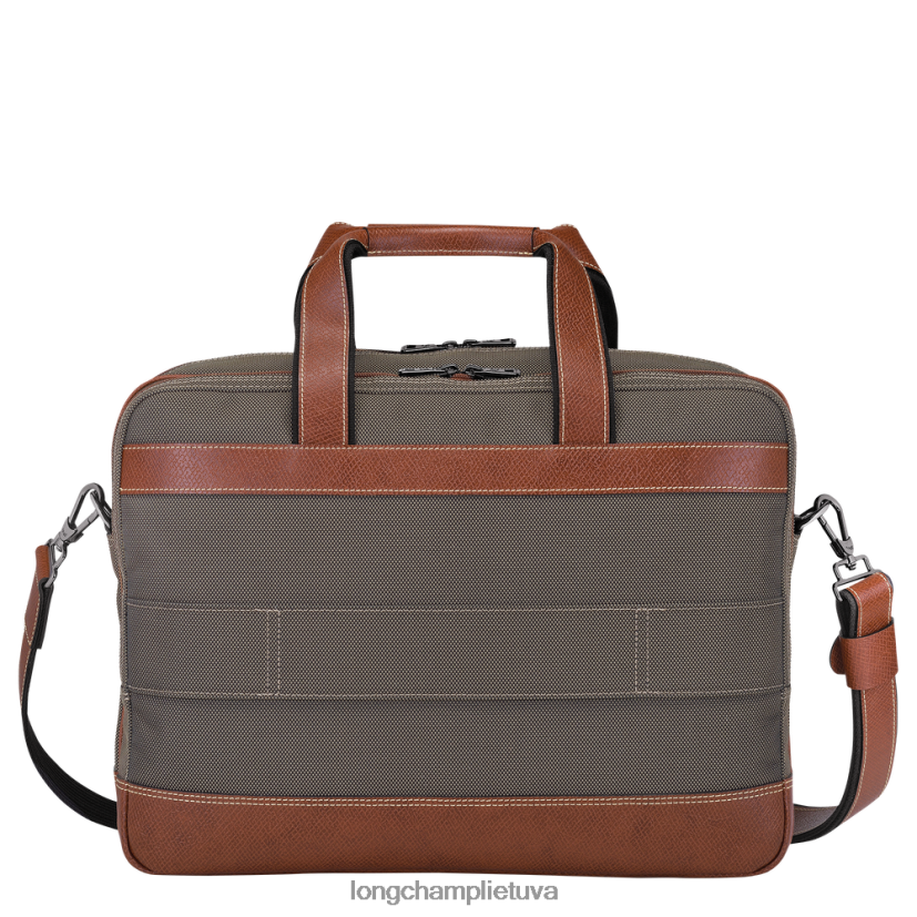 Longchamp Boksfordo portfelis rudas vyrų krepšiai X6B2TB1097