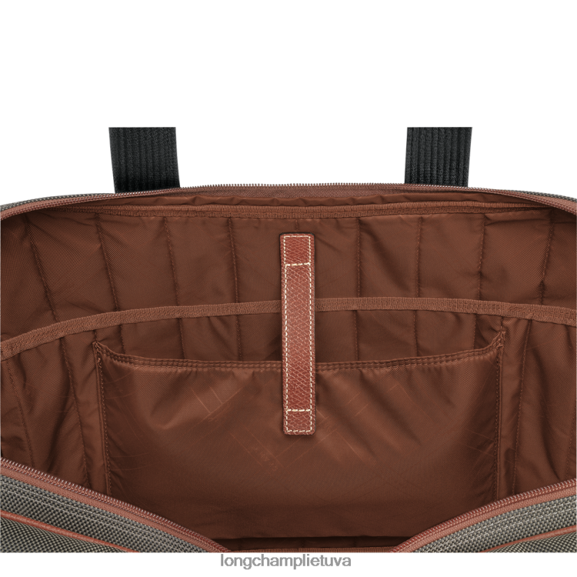 Longchamp Boksfordo portfelis rudas vyrų krepšiai X6B2TB1097